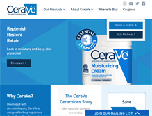 Tablet Screenshot of cerave.com
